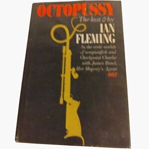 Octopussy The Living Daylights  Ian Fleming Hardcover Vintage Book 1966